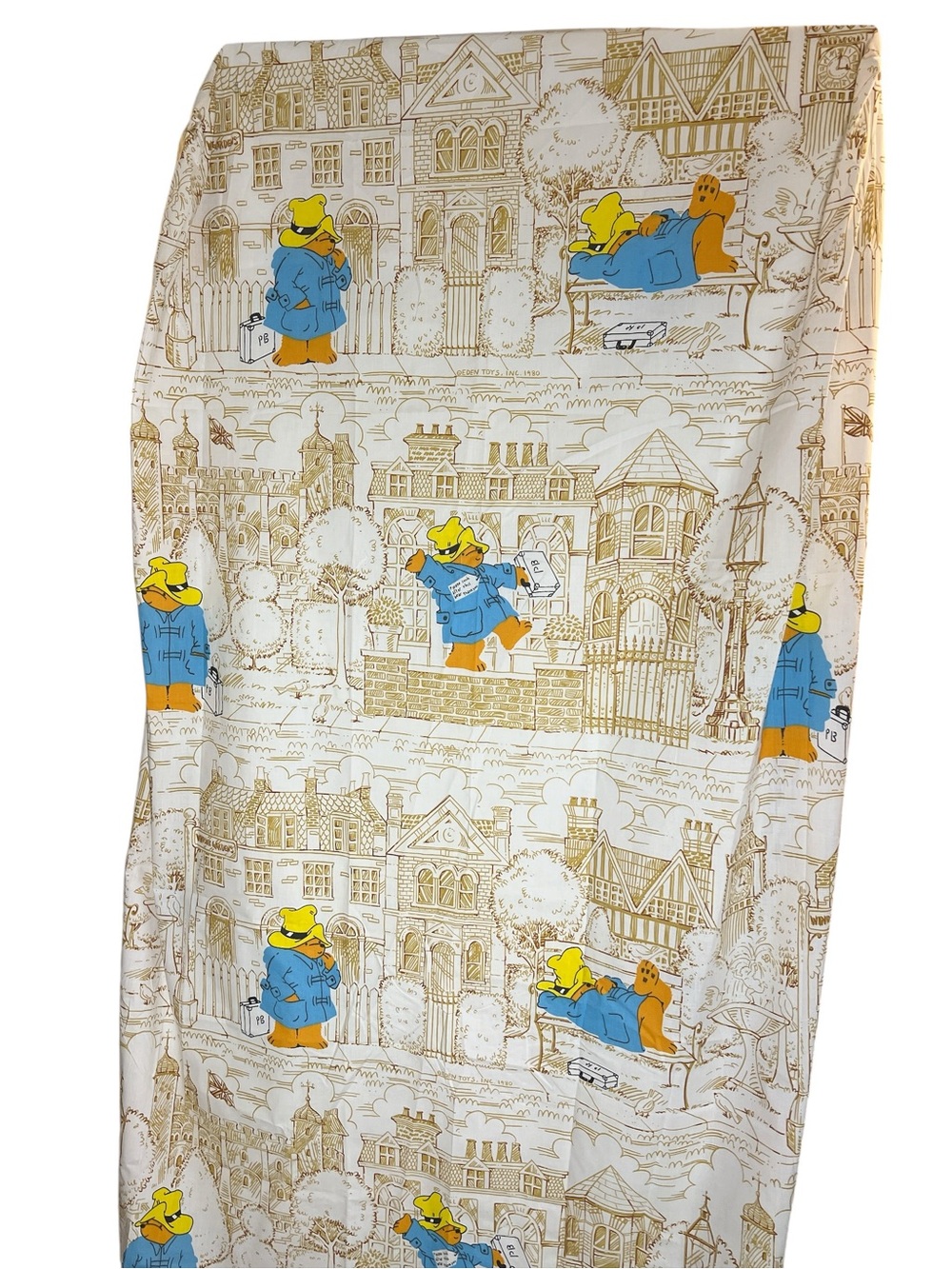 RARE Vintage 1980 Paddington Bear Bedding Sheet Set by Dan River